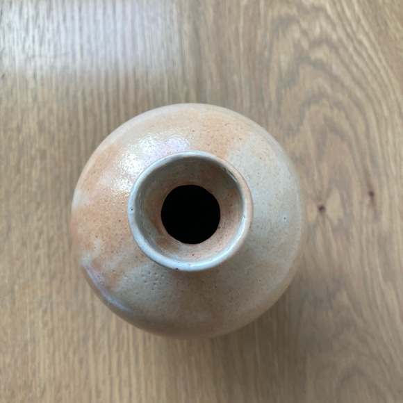 studio pottery vanilla sherbet artist signed handthrown stoneware vase handmade - Picture 10 of 10